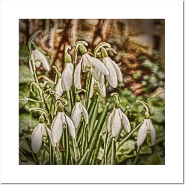 Snowdrops Wall Art by avrilharris